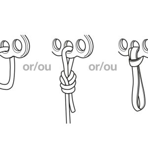 Thiết kế lỗ cho phép luồn dây hoặc cáp treo để kết nối trực tiếp