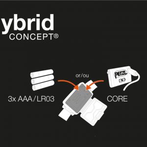 Thiết kế HYBRID CONCEPT: ACTIK CORE đi kèm với pin sạc CORE và cũng hoạt động với ba pin AAA/LR03 (không đi kèm); nó tự động phát hiện nguồn năng lượng và điều chỉnh hiệu suất chiếu sáng
